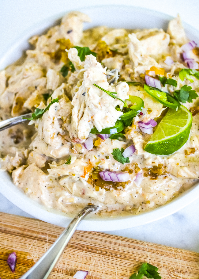 Just Jessie B Creamy Salsa Verde Chicken PALEO, Whole30, Keto