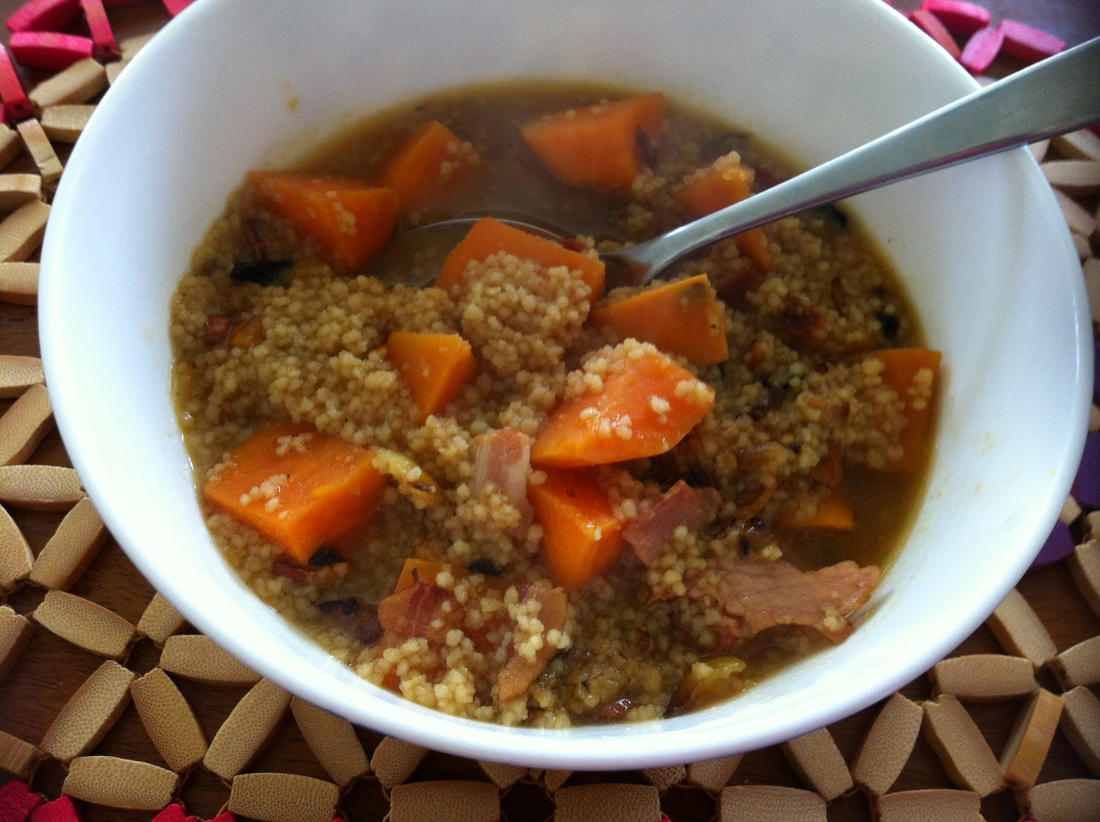 WWDH Spicy Sweet Potato, Quinoa and Pancetta Soup Laws of the Kitchen