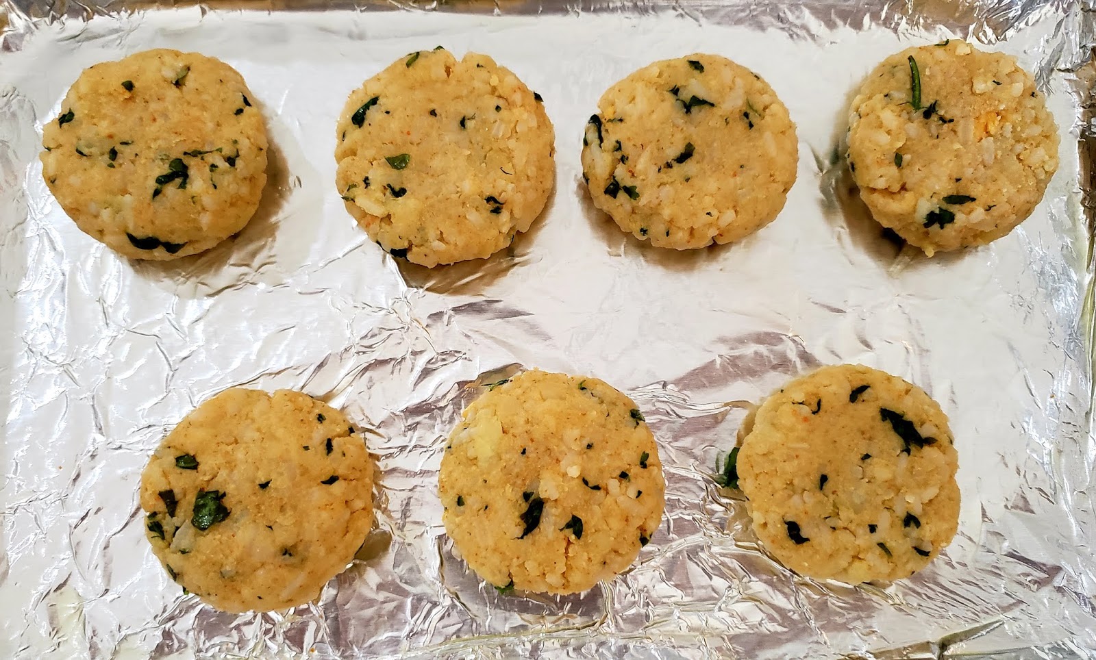 Patties With Leftover Rice & Cheese