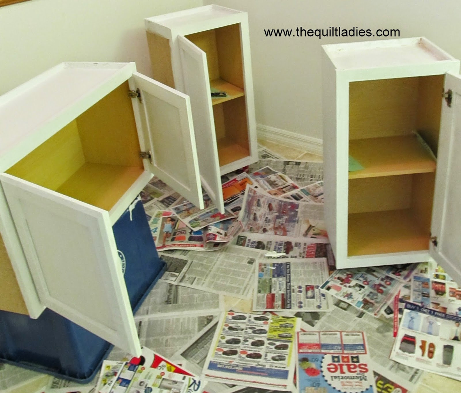 before and after of a laundry room closet