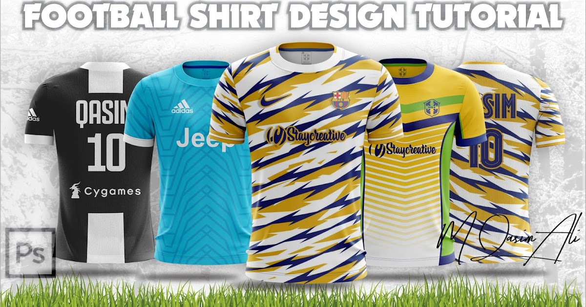 Download Nike Adidas Shirt Mockup Tutorial Create Cool Football Shirt Inside Of Photoshop By M Qasim Ali M Qasim Ali Sports Templates For Photoshop PSD Mockup Templates