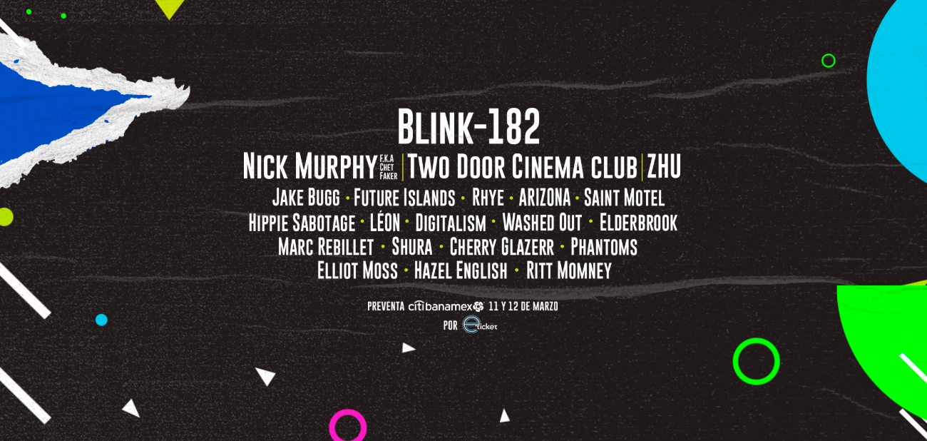 Blink 182 encabezará el Festival Imperial GNP en Tijuana Villa Indie