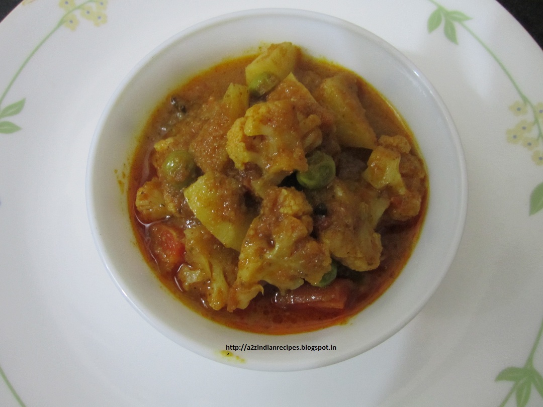 All Marathi Recipes Spicy Vegetable Kurma
