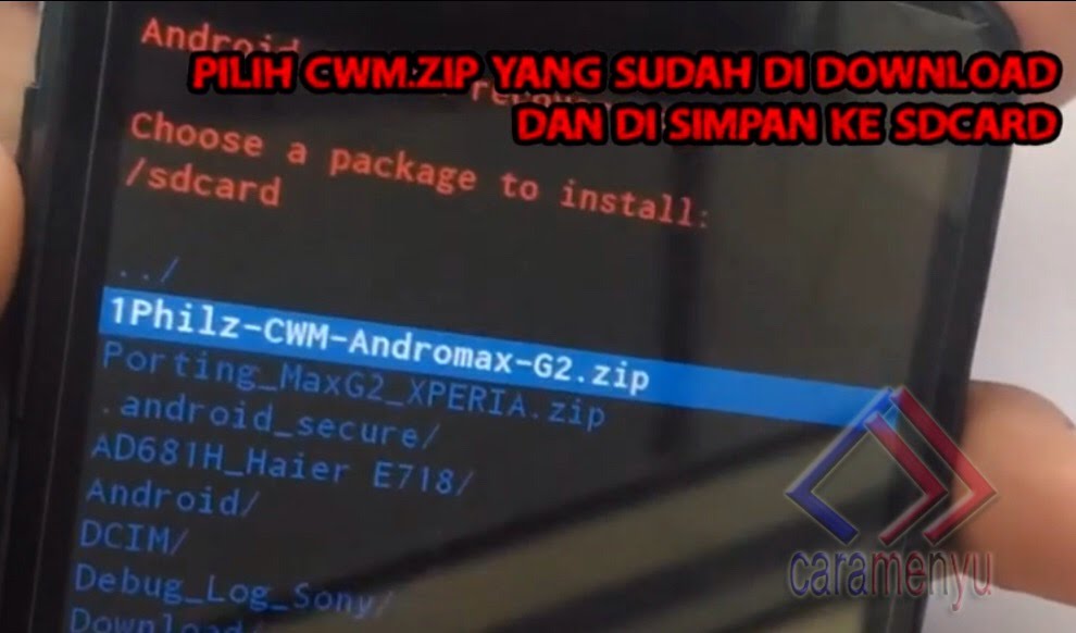 Cara Install CWM/TWRP Andromax G2 AD681H (Work)