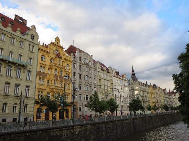 Waterfront buildings in Prague