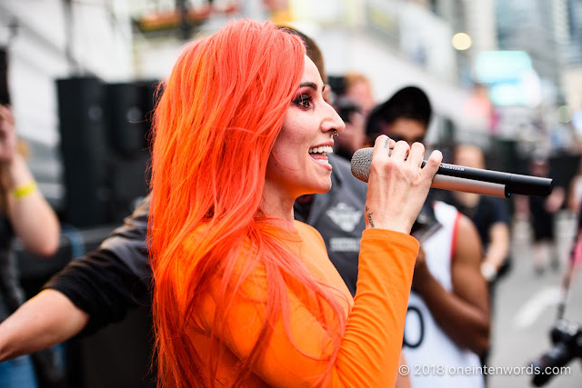 Lights at Yonge-Dundas Square on June 16, 2018 for NXNE 2018 Photo by John Ordean at One In Ten Words oneintenwords.com toronto indie alternative live music blog concert photography pictures photos