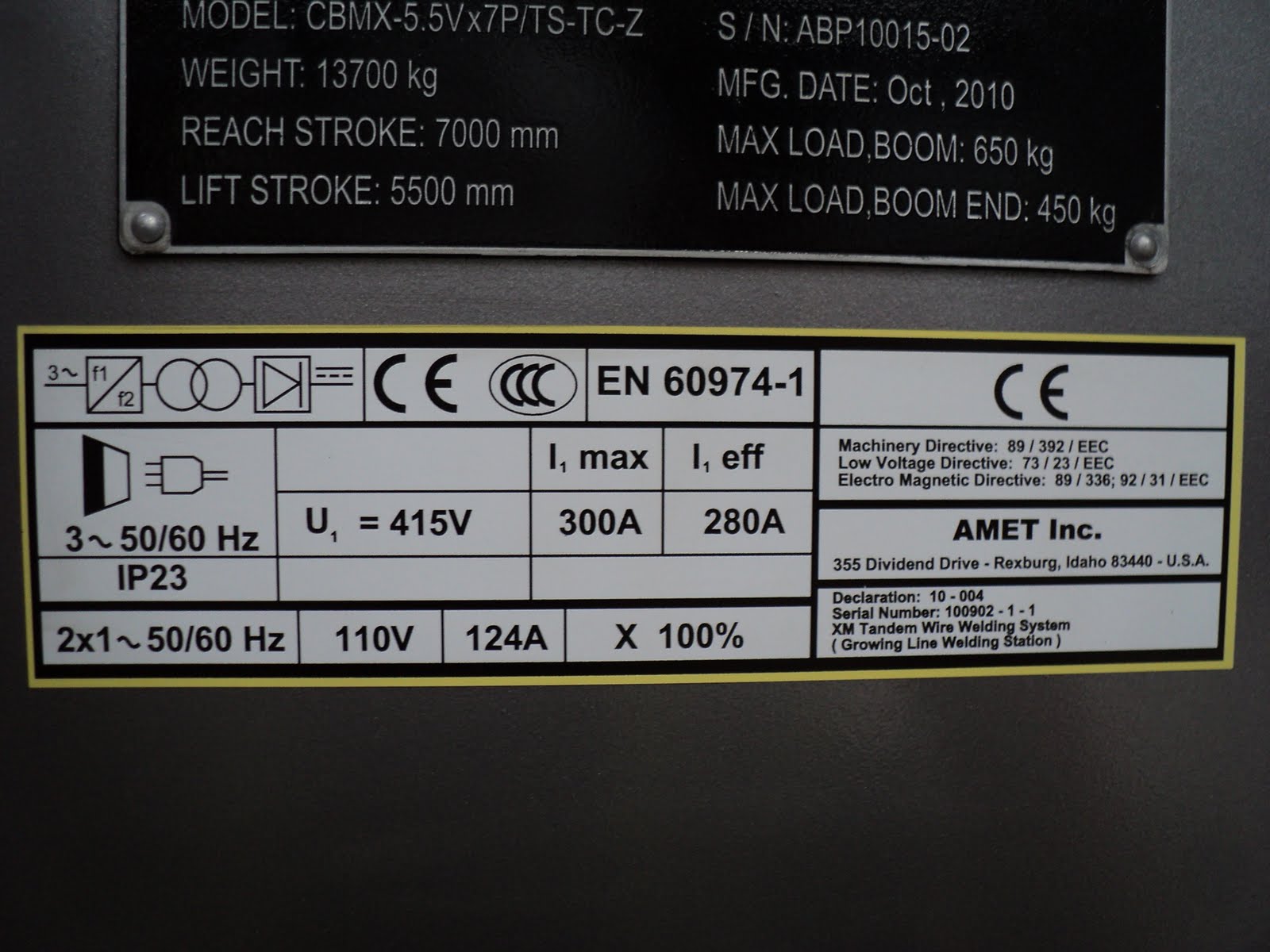 Mabey Fiasco: CE Stickers Needed Here