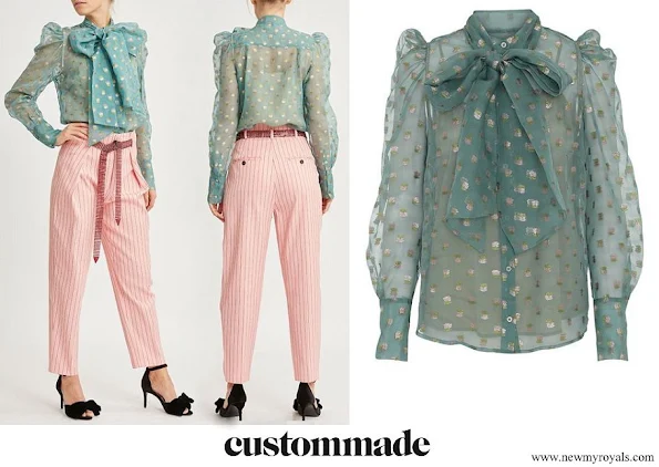 Crown Princess Victoria wore CUSTOMMADE Numbers Zofja blouse