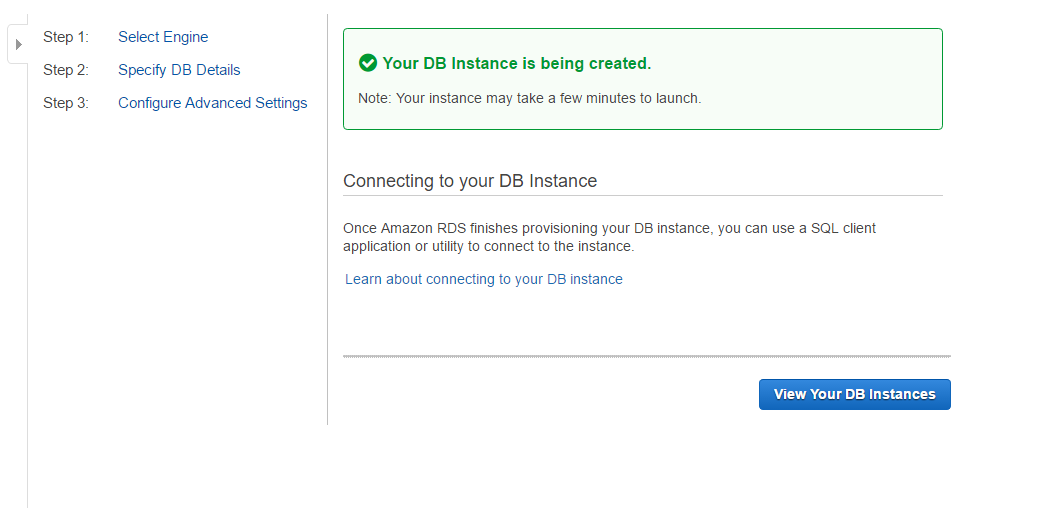 Creating a Postgres(RDS) on Amazon  Services (AWS)
