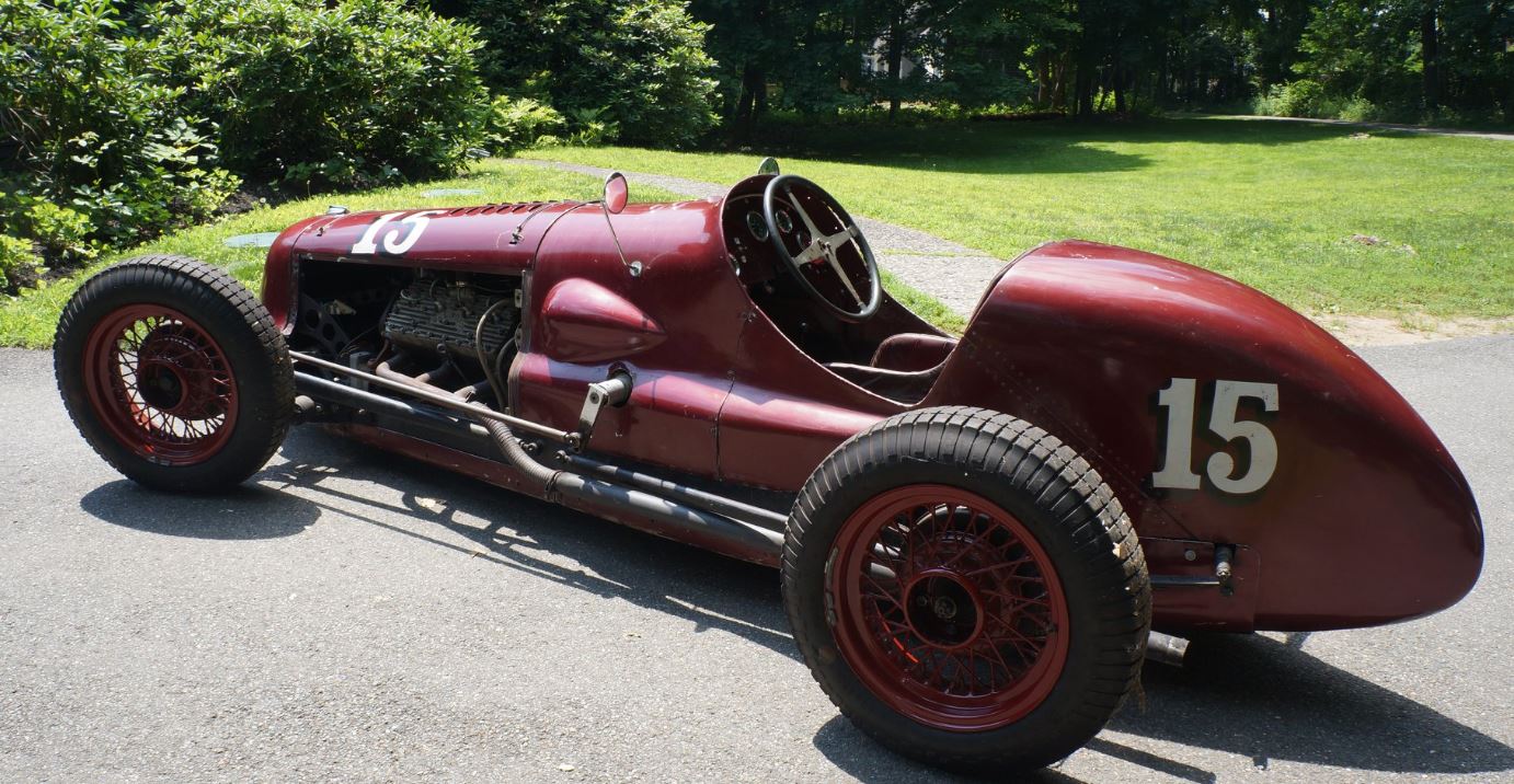 Just A Car Guy 1935 FordMiller Indy car. It started as a two man Indy