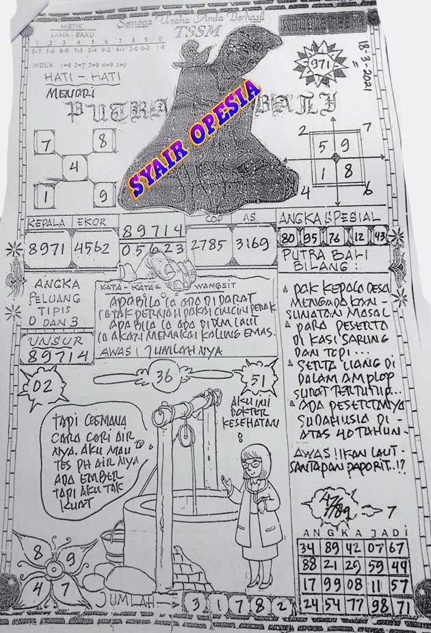 Syair Harian Sgp 18 Maret 2021 Kode Syair Sgp Hk Sd Motesia