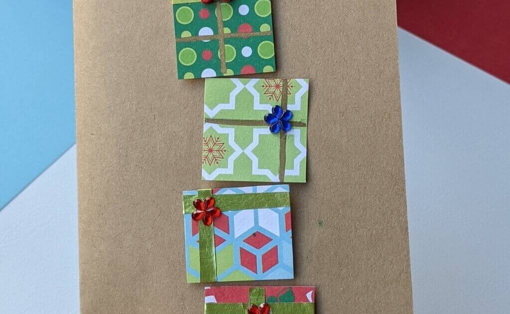 Gift Box Christmas Card The Joy of Sharing