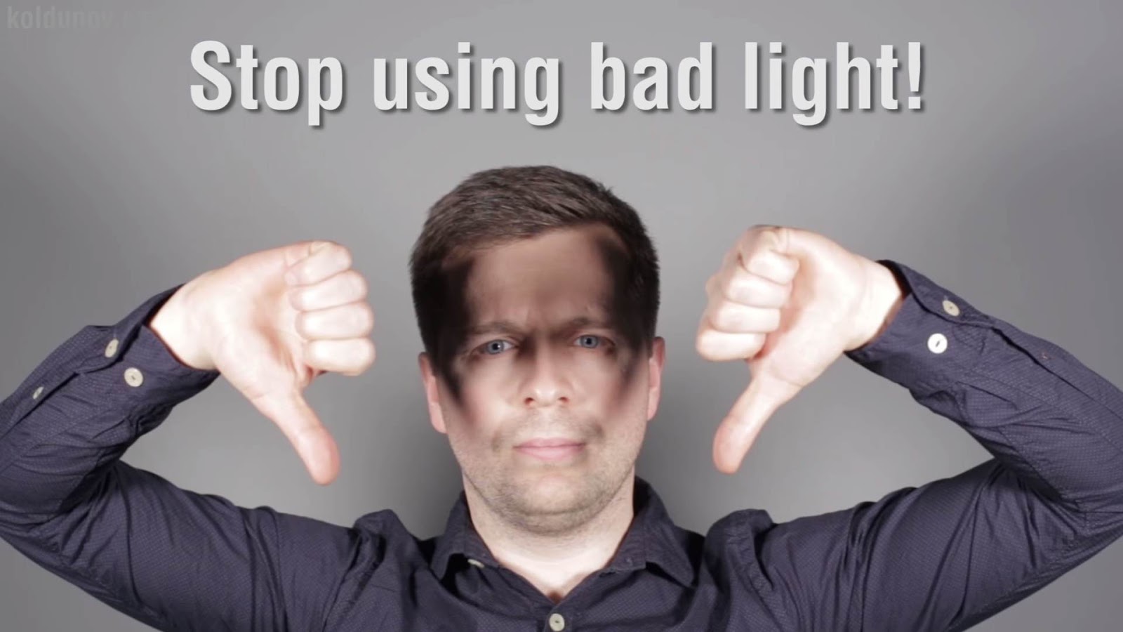 How to set up lighting for a video blog and studio shooting