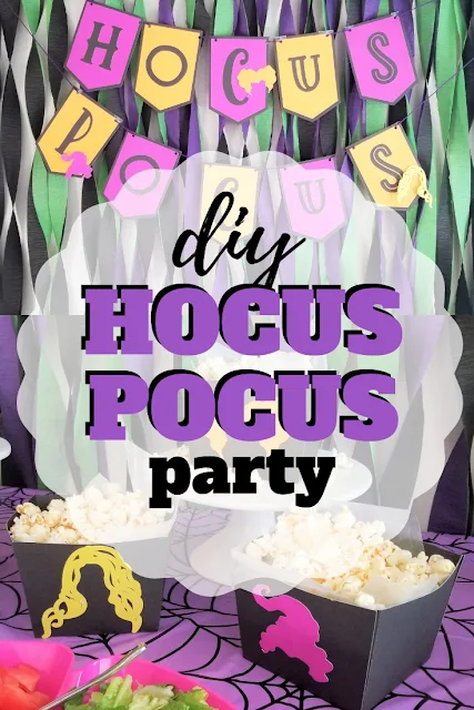 Have your own Halloween gathering with the Sanderson Sisters using these fun and free Hocus Pocus party ideas.