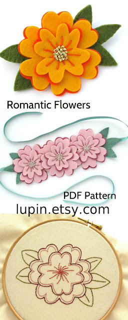 Romantic Flowers PDF Pattern