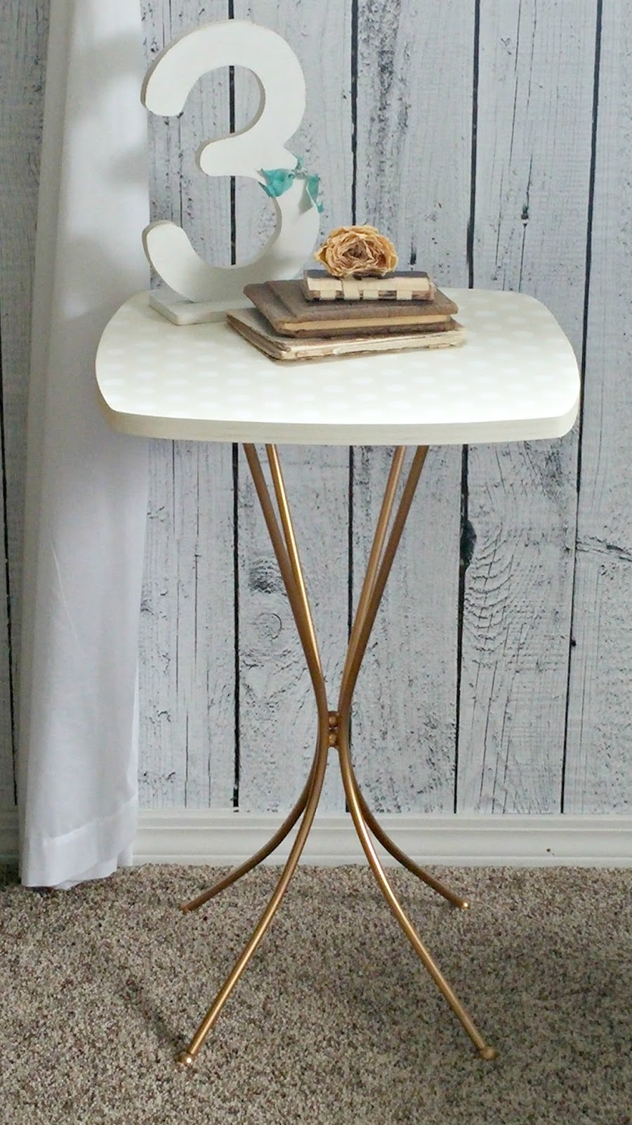 MidCentury Modern Side Table Makeover Little Vintage Cottage
