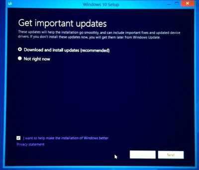 Cài đặt hoặc nâng cấp bằng Windows 10 ISO và Công cụ tạo phương tiện