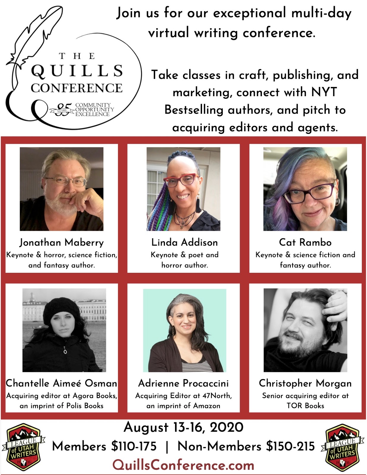 Johnny Worthen THE BLOG MANSION Quills 2020 Virtual Conference August