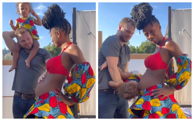 Nigerian Dancer, Korra Obidi and her husband are expecting their second child (Video)