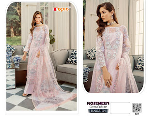  Fepic Rosemeen Cross Culture  Wedding Wear Pakistani Suits Collection, Fepic Rosemeen Wedding Wear Pakistani Suits Cross Culture In Wholesale Rate