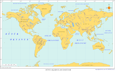 Dünya Yer Şekilleri Haritaları
