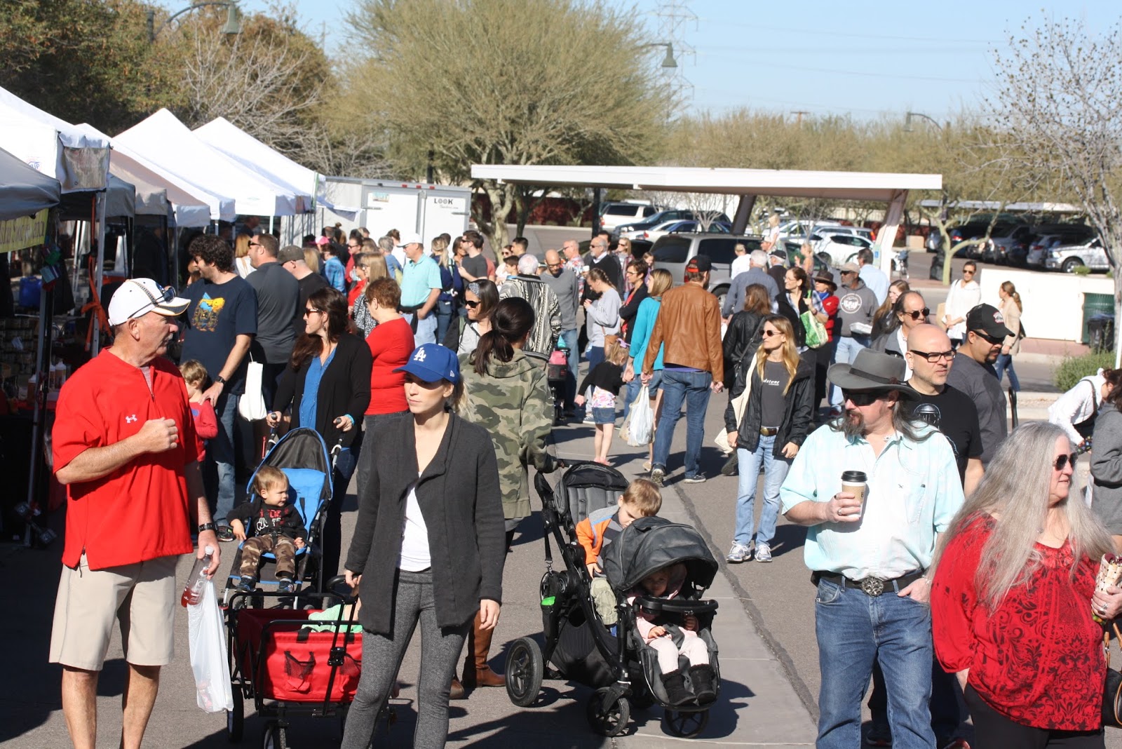 Tragically Hip Living Gilbert Farmers Market, a place where a dog can