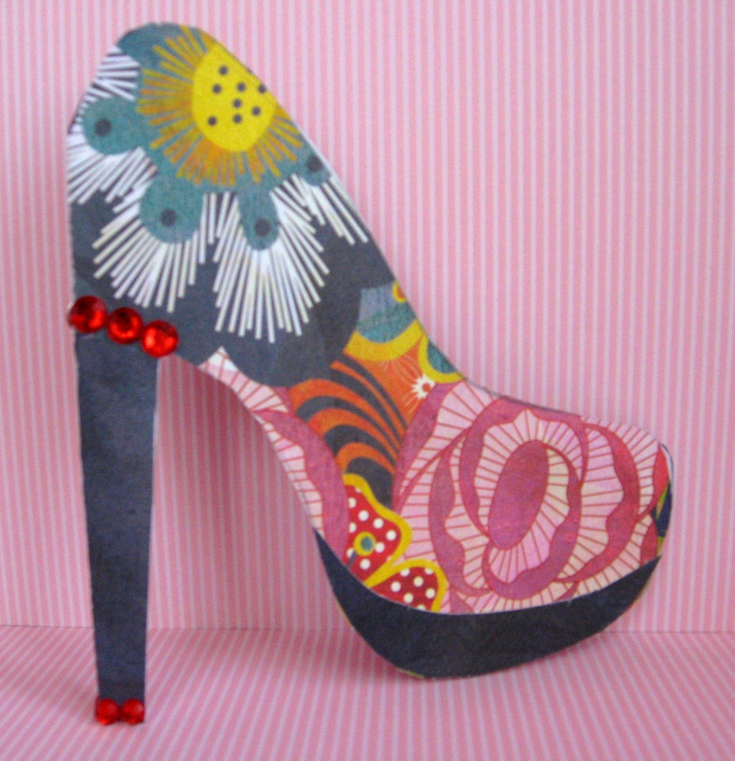 High Heel Template For Cards