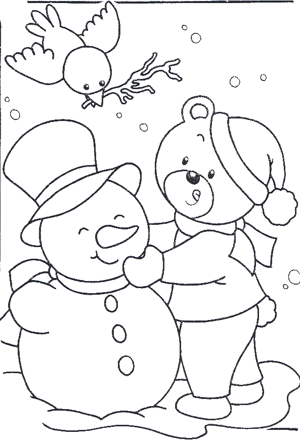 Snow Coloring Pages Coloring Print