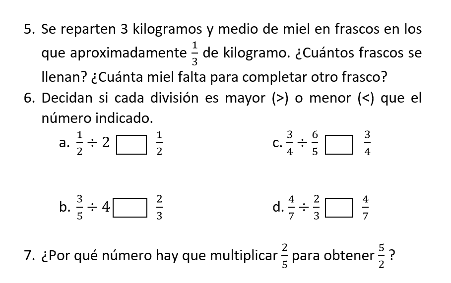 Ejercicios De DivisiÃƒÆ’Ã‚Â³n De Fracciones