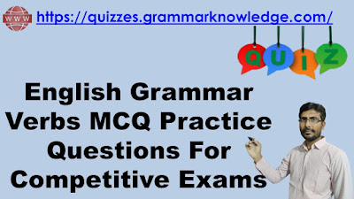 English Grammar Verbs MCQ Practice Questions