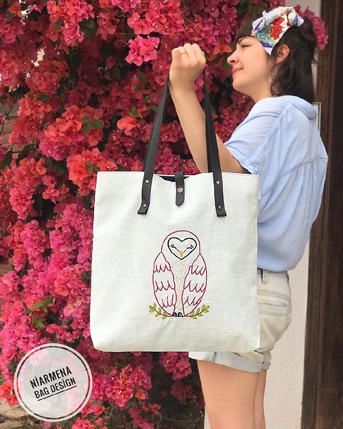 My Owl Barn: Hand-Embroidered Bag Collection by Niarmena