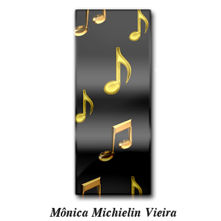 Abecedario Negro con Notas Musicales Doradas.