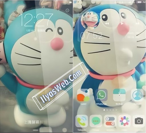 Tema Doraemon Cute (3D Transparansi)