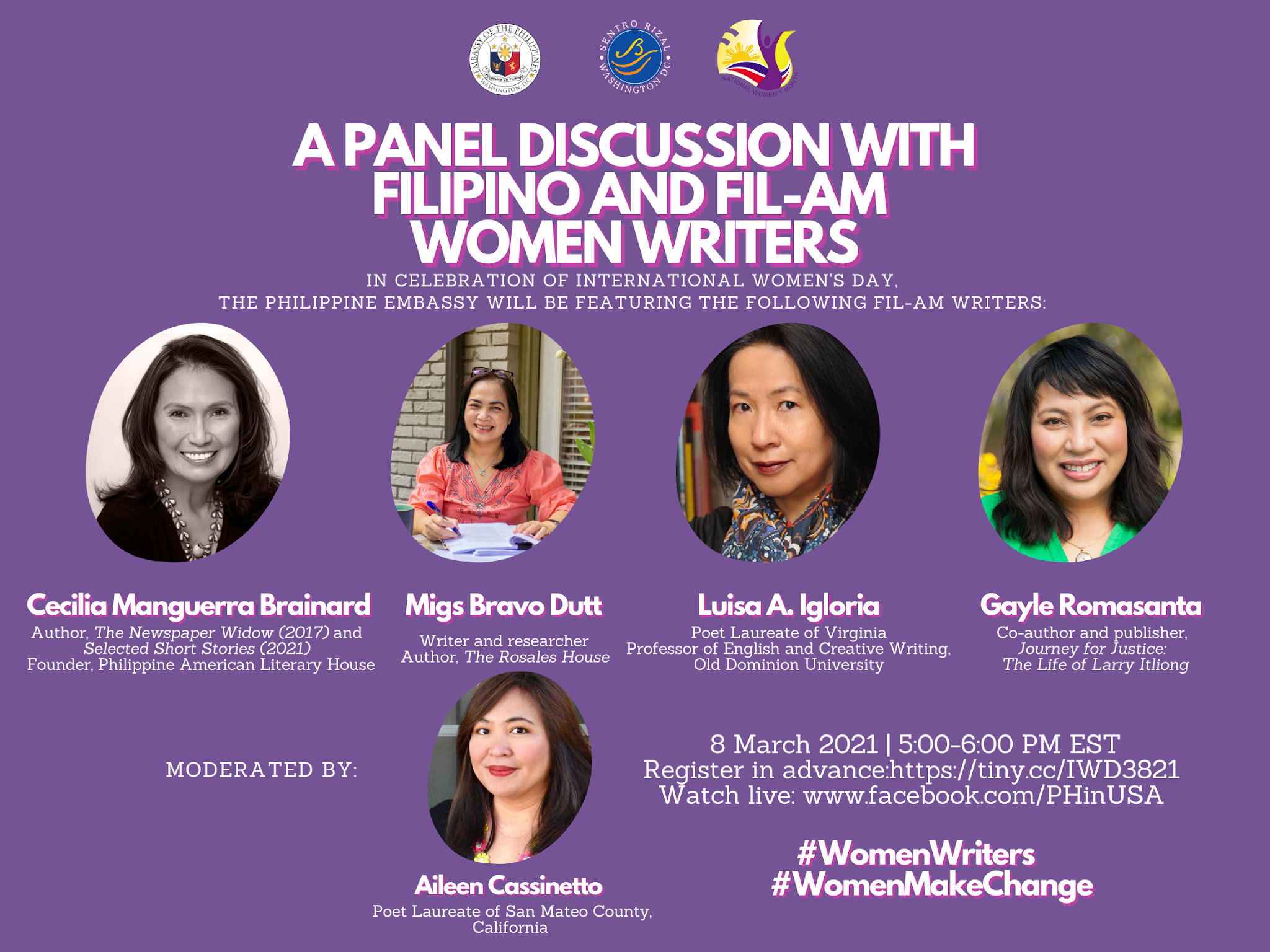 TRAVELS (and more) WITH CECILIA BRAINARD Panel Discussion of Filipino