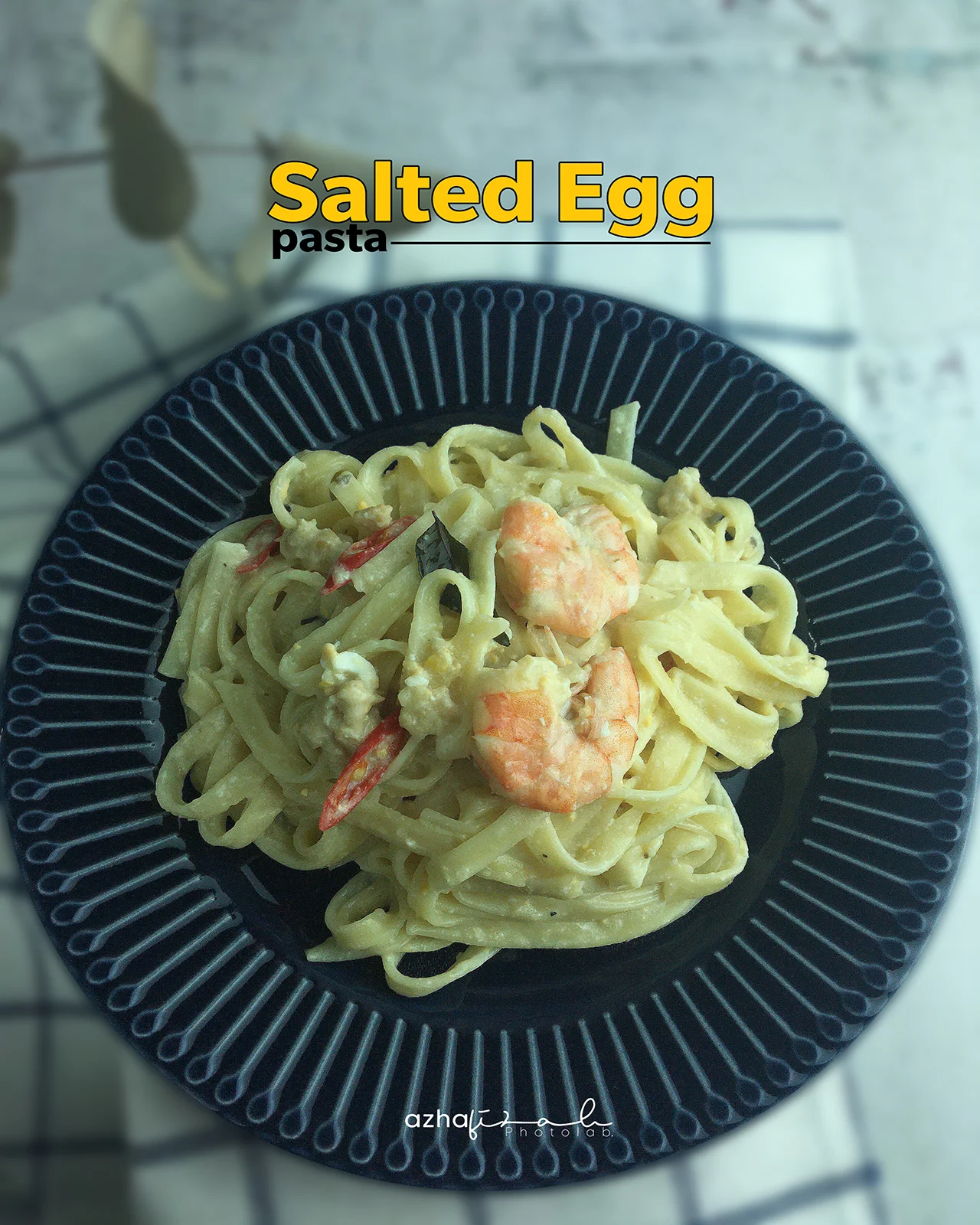 Resepi Creamy Salted Egg Pasta
