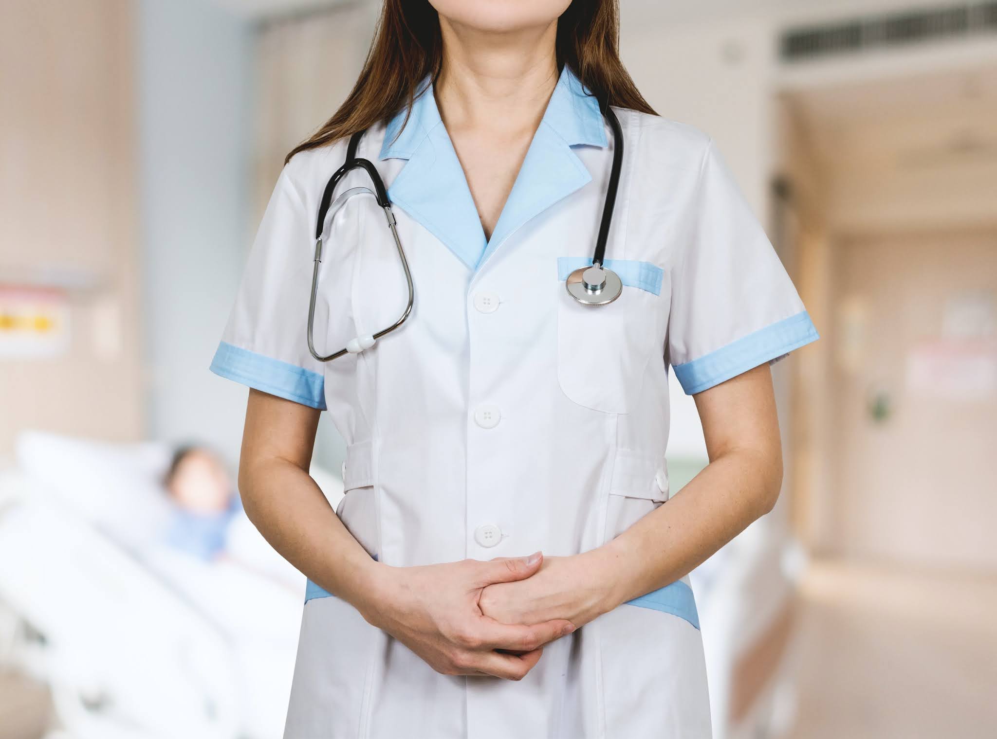 woman in nurses outfit