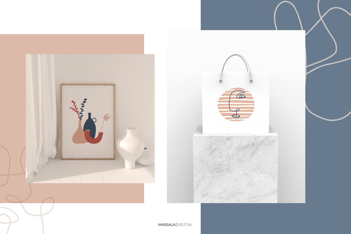 Abstract Prints Shapes Graphics Vol.2 (PNG, EPS, AI)