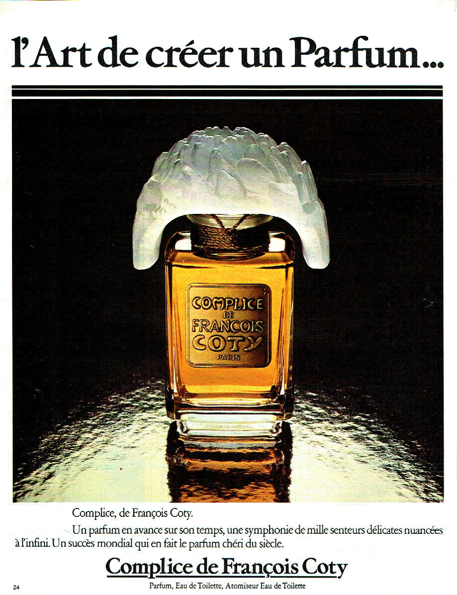 Coty Perfumes: Complice de Francois Coty c1973