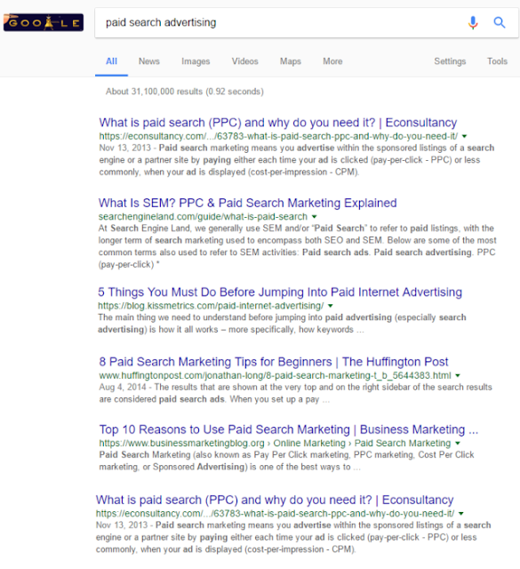 paid search advertising in mumbai google search