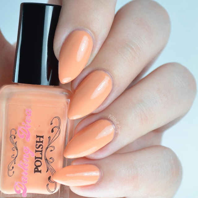 pastel orange nail polish
