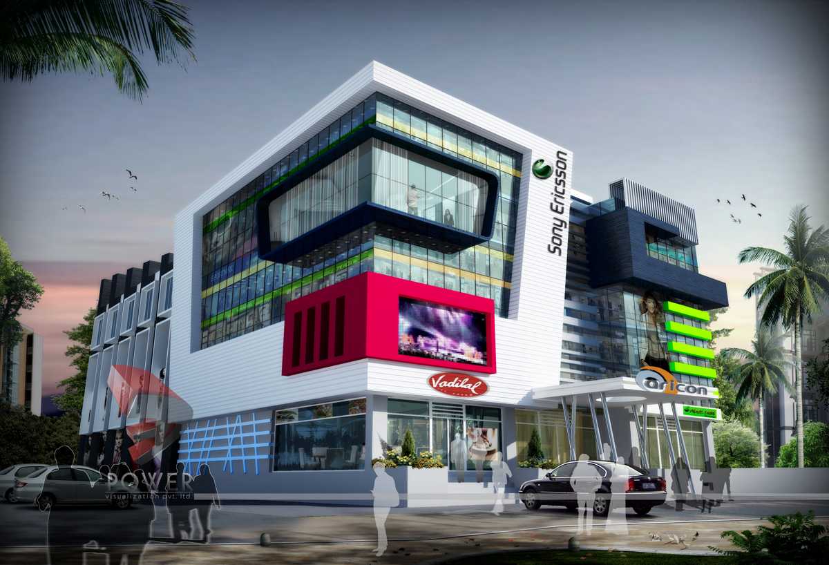 malls | multiplexes | 3d design