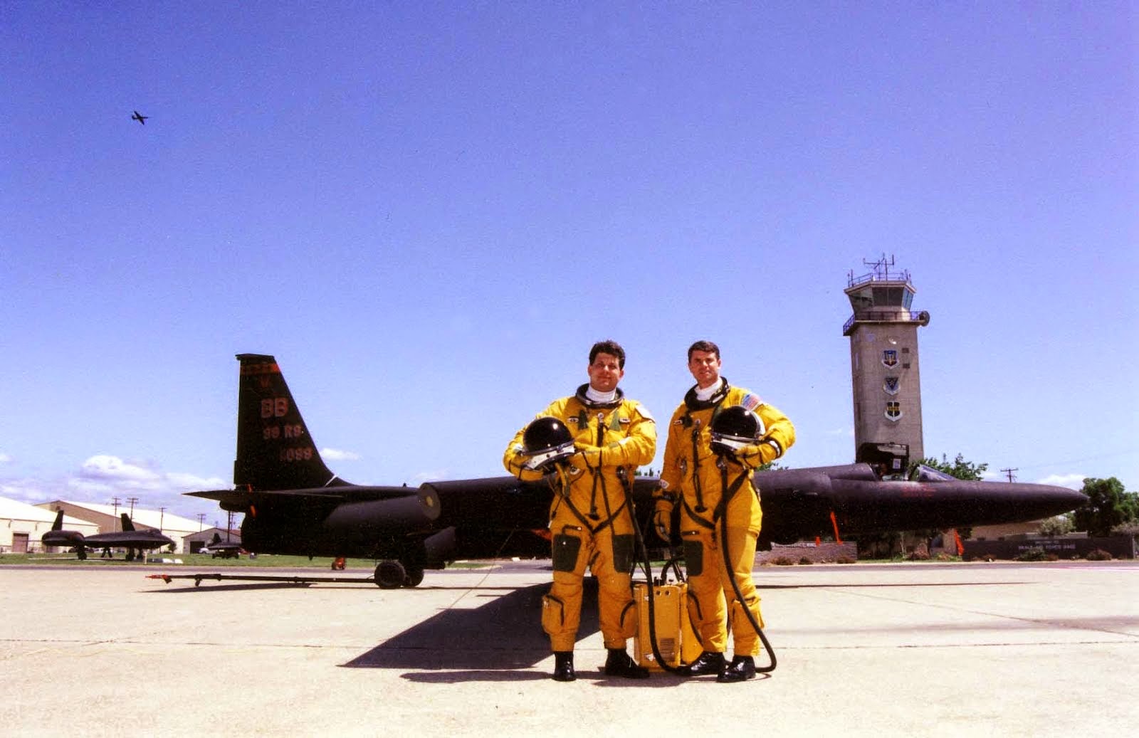 LtCol Bryan Anderson takes Gary Powers Jr. for a ride in the U-2 dragonlady
