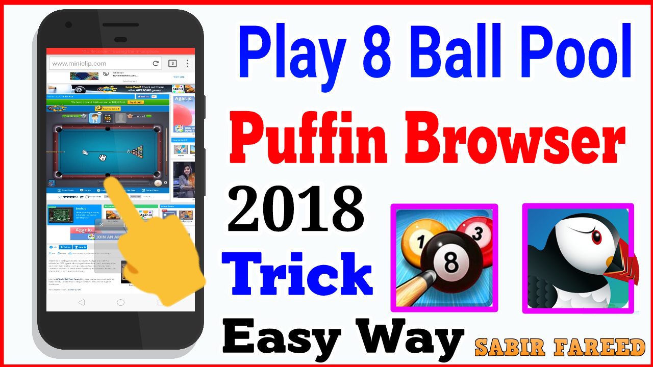 How To play 8 Ball Pool in Puffin Web browser Easy way 2018 ... - 