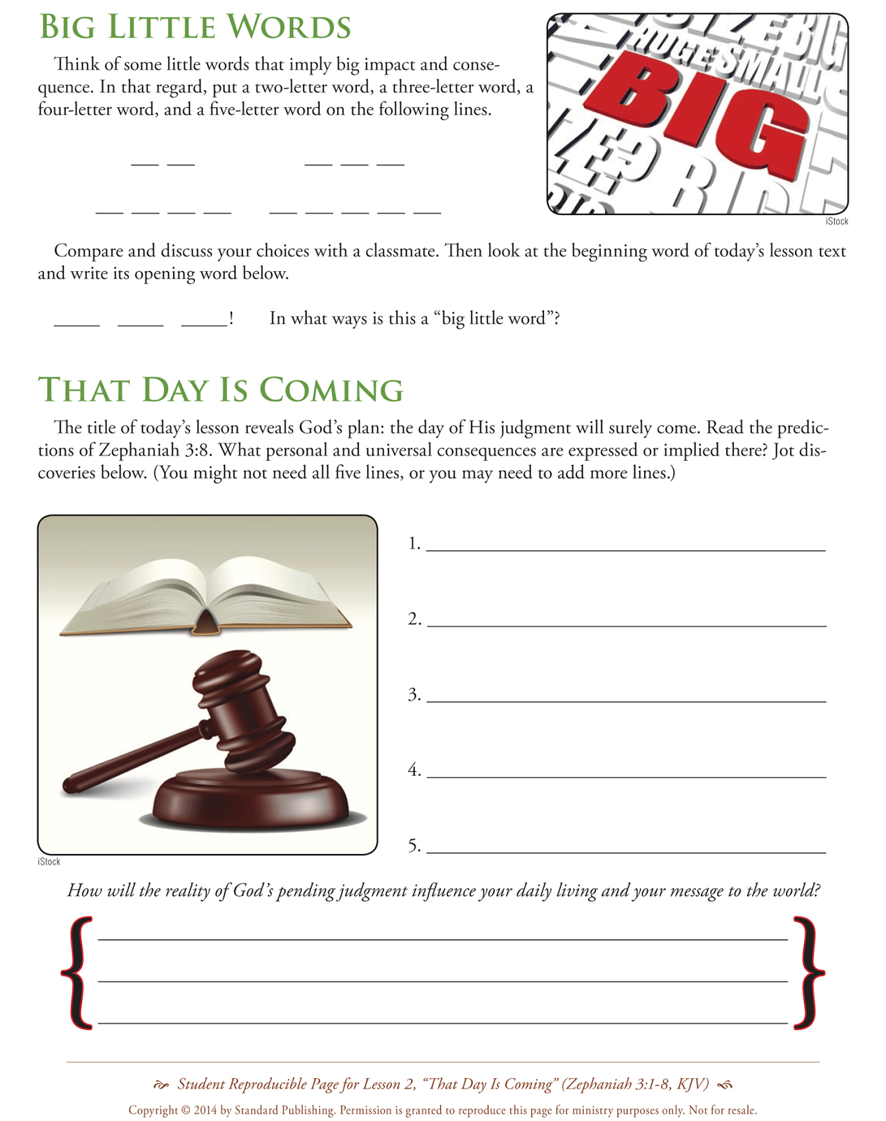 International Sunday School Lesson Outline