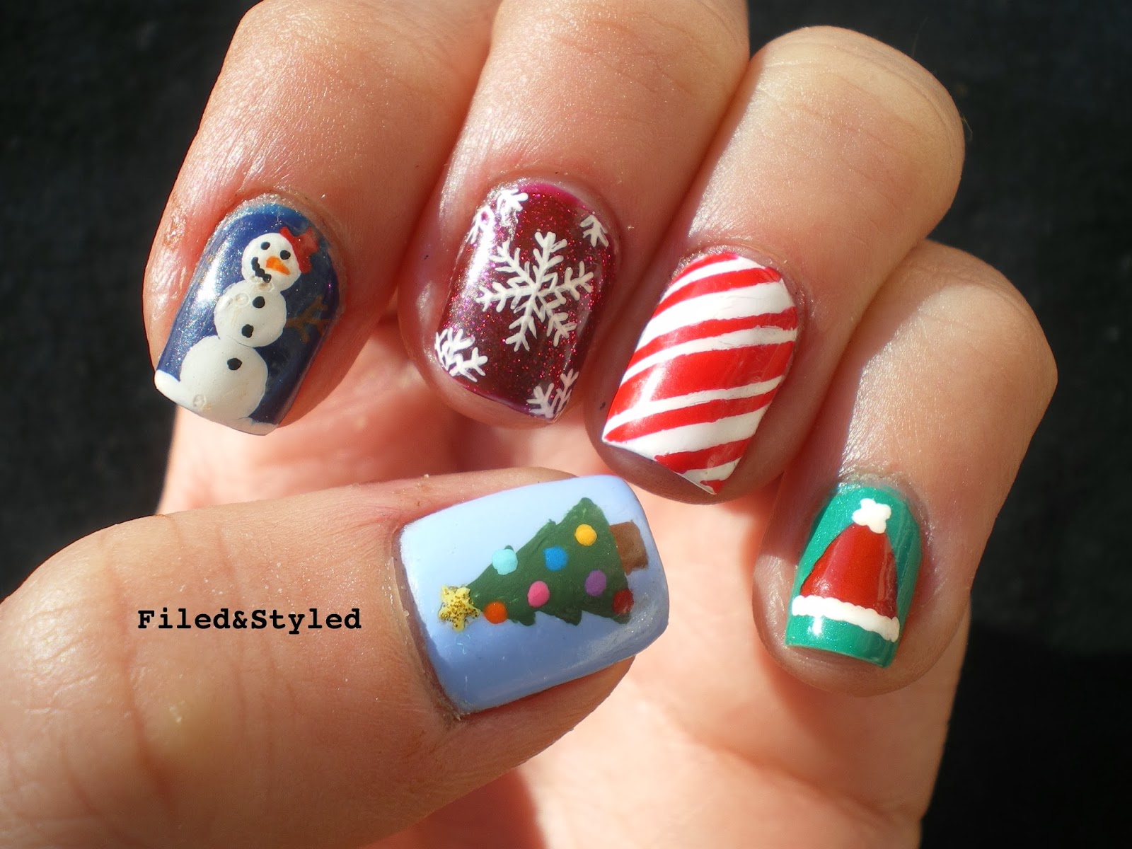 Christmas Nails | Filed & Styled Filed & Styled: Christmas Nails