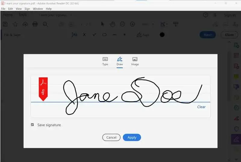 كيفية إنشاء توقيع لمستندات PDF على جهاز الكمبيوتر