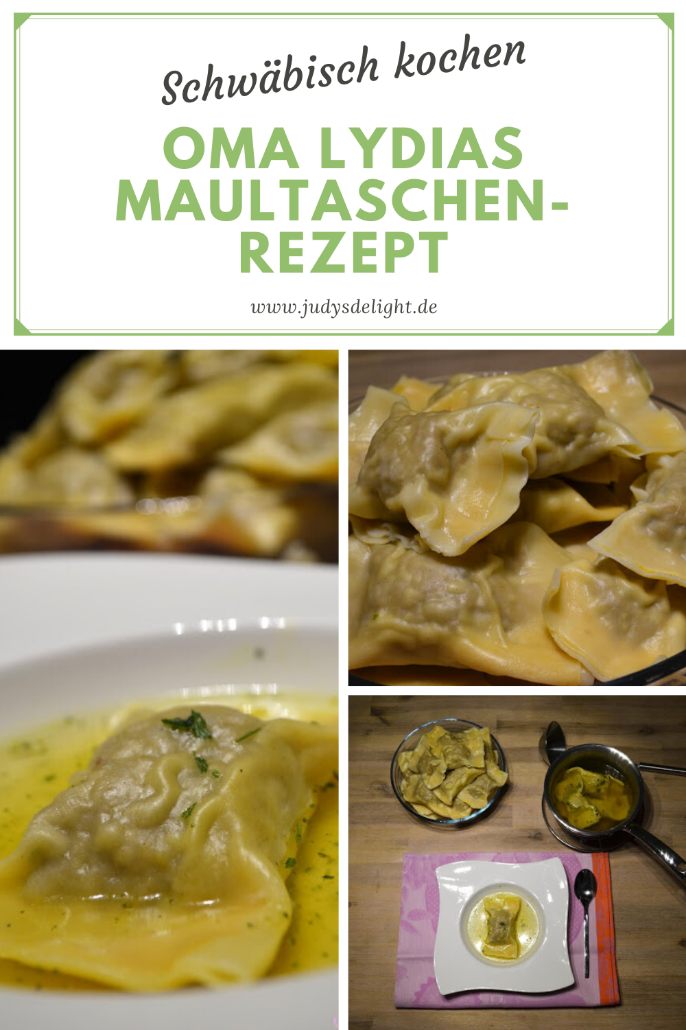 Oma Lydias Maultaschenrezept | judysdelight Oma Lydias Maultaschenrezept | judysdelight