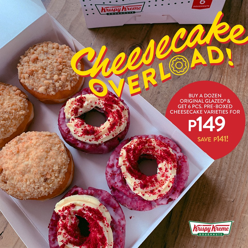 Manila Shopper Krispy Kreme Cheesecake Overload Promo Aug 2019