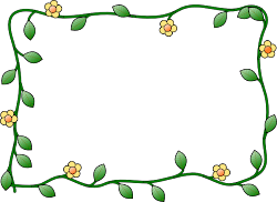 borders spring clip border clipart vector