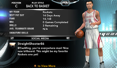 NBA 2K13 Yao Ming MyCareer Player